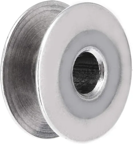 Vista 4 de Queenbox Bobinas de aluminio industriales de 0.827 in para máquinas de coser Singer Brother, 10 Uds