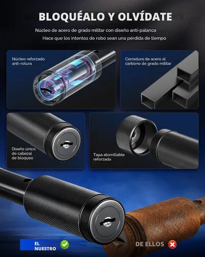 Vista 3 de Orion Motor Tech Pasador de enganche de bloqueo, se adapta a receptor de 2 pulgadas con bloqueo de pasador de enganche de 5/8 pulgadas de diámetro