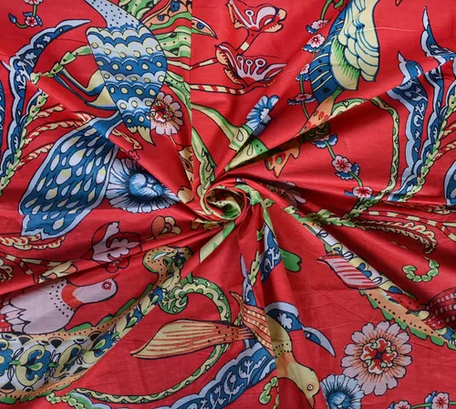 Vista 9 de Yard - Tela de gasa de algodón con estampado floral de 45 pulgadas de ancho, color negro, para costura (5 yardas, rosa bebé)