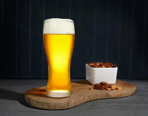 Vista 3 de Kitchen Lux Pilsner - Juego de 6 vasos de cerveza transparentes (16 onzas) High End Beer Glass – Great for pilsners, lagers, wheat beer weizen