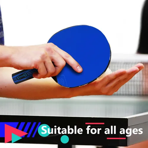 Vista 5 de Senston Paletas de ping pong para entretenimiento o competición - Juego de paletas de ping pong con velocidad avanzada, control Excellent Spin &