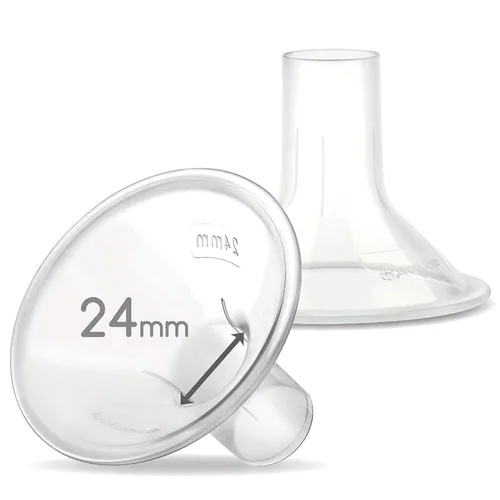 Vista 63 de Maymom MyFit Crater Series - Protector de pecho pequeño de 0.394 in con diseño de dos piezas compatible con piezas de bomba Medela; reemplazo
