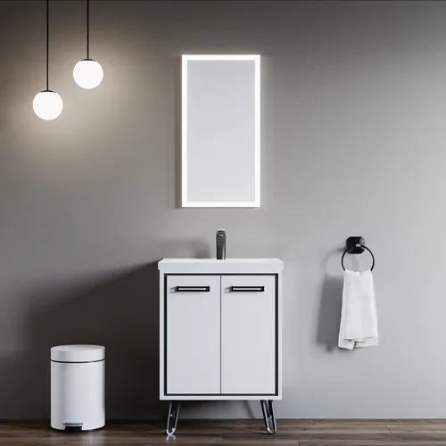 Vista 4 de Espejo de luz LED Dowell 16x32