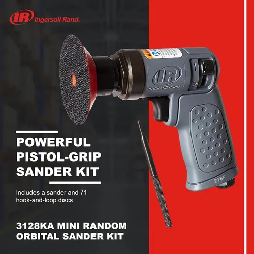 Vista 2 de Ingersoll Rand 3128KA Mini Kit de lijadora orbital aleatoria