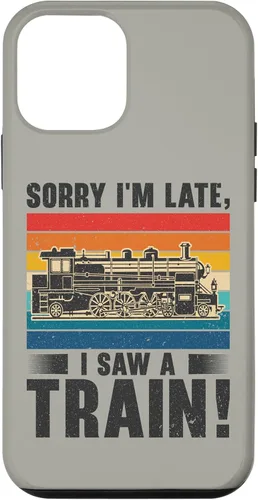 Vista 16 de Funda para iPhone 13 Pro Max Train Railroad Locomotora de tren de vapor para motor Trainspotting