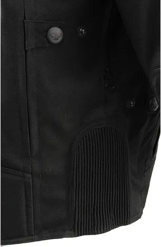 Vista 8 de Milwaukee Performance MPM1751 - Chaqueta de piel para hombre, diseño de rayas, color negro