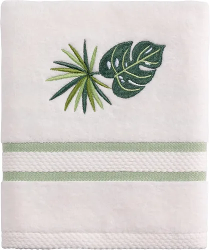 Vista 8 de Avanti Linens - Toalla de baño, toalla de algodón 100% suave y absorbente, decoración costera del hogar (palma de colonia)