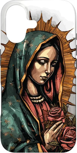 Vista 32 de Funda para iPhone 12 Pro Max Virgen De Guadalupe Católica Virgen De Guadalupe