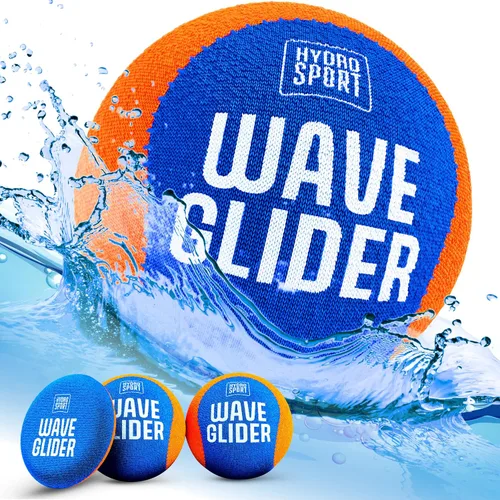Vista 9 de HydroSport Pelota de agua para saltar – Pelota de billar – Juguetes de playa para niños de 8 a 12 años – Saltar lago, Skee, Fly Juego de natación