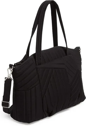 Vista 2 de Vera Bradley Bolso de hombro plisado de algodón para mujer con múltiples correas