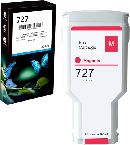 Vista 9 de Aomya 6 cartuchos de tinta compatibles 727 de 10.1 fl oz C1Q12A F9J79A F9J76A F9J77A F9J78A F9J80A para impresoras DesignJet T920 T930 T1500 T1530