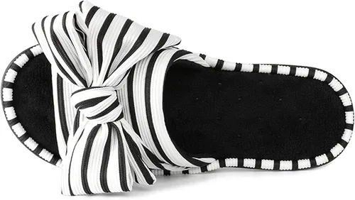 Vista 5 de ULTRAIDEAS - Pantuflas de espuma viscoelástica para mujer, con puntera abierta y correa ajustable, pantuflas de meter sin agujetas para mujer, forro