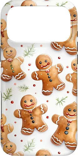 Vista 22 de Christmas Gingerbread Man Pattern for Girls Cute Xmas Baking Case for iPhone 17