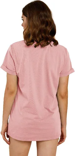 Vista 4 de Cicy Bell Camisetas de verano con estampado de corazón para mujer, estilo casual, manga corta, cuello redondo