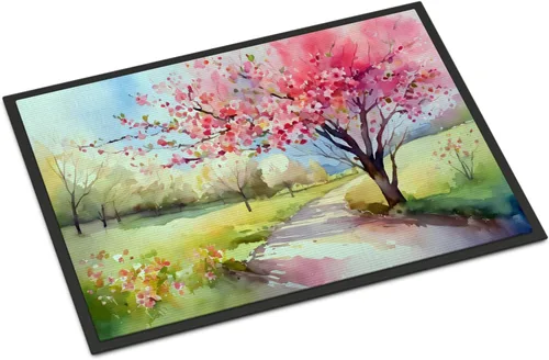 Vista 32 de Caroline's Treasures DAC1621MAT - Felpudo con diseño de camelia en acuarela de 18 x 27 pulgadas, tapete para puerta delantera, para interiores