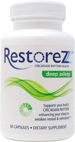 Vista 10 de RestoreZ Stay Asleep (60 cápsulas) Suplemento natural para dormir - Mantiene un sueño reparador durante toda la noche - Ayuda para dormir sin hábito