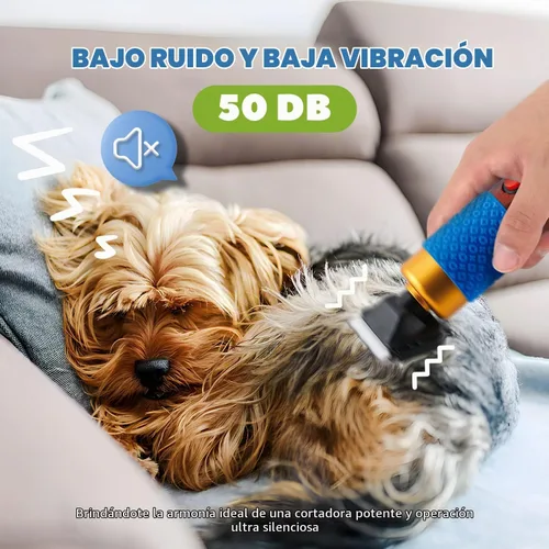 Vista 4 de Cortapelos de aseo para mascotas 200W, control de velocidad