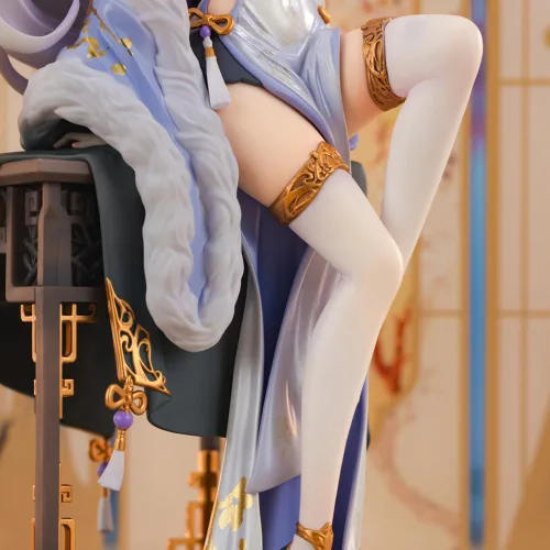 Vista 8 de LUNK Figura Emilia Figura de acción de anime Exquisita estatua de PVC, modelo coleccionable de escritorio, adornos de escritorio, regalo