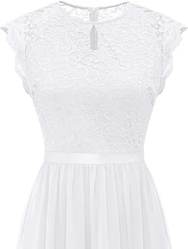 Vista 15 de Dressystar - Vestido de dama de honor, sin mangas, con cuello en V, para fiesta de boda