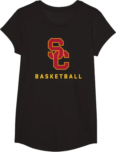 Vista 4 de Camiseta con licencia oficial de USC Trojans Basketball con logotipo icónico