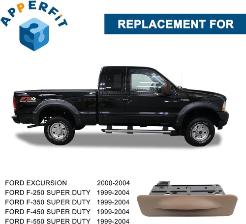 Vista 3 de Soporte para tazas en salpicadero con cenicero marrón APPERFIT compatible con Ford F250 F350 F450 F550 Super Duty Truck 1999-2004, Excursion
