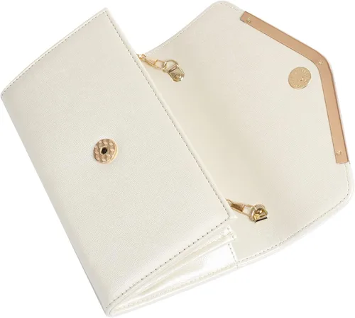 Vista 6 de Bolso de mano de noche para mujer, bolso de sobre con cadena desmontable