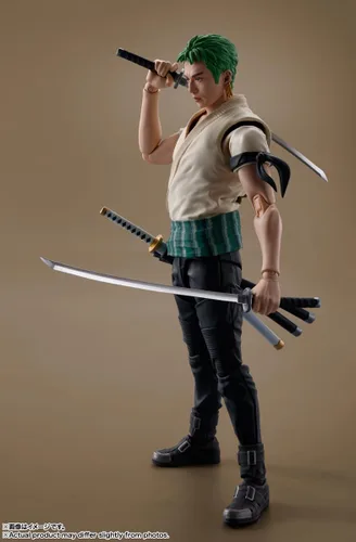 Vista 13 de TAMASHII NATIONS - Una serie de Netflix: One Piece - Figura de acción Roronoa Zoro S.H.Figuarts