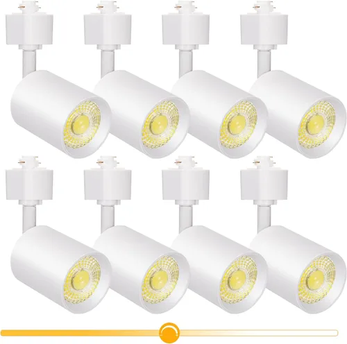 Vista 11 de VANoopee Cabezales de iluminación LED regulables de 10 W, tipo H, accesorios de repuesto de luz de riel brillante 3000 K, foco de techo blanco