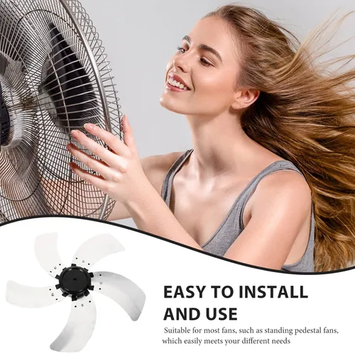 Vista 6 de LIFKOME Palas de ventilador de piso Soporte de aspas de ventilador 5 hojas s reemplazo para piezas de reparación de accesorios Hojas eléctricas