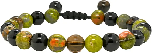 Vista 7 de Pulsera del zodiaco de cristales curativos