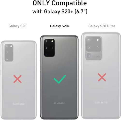 Vista 4 de AICase Funda Tipo Pistolera con Clip para Cinturón para Galaxy S20 Plus, Protección contra Caídas de Cuerpo Completo Resistente de Servicio Pesado