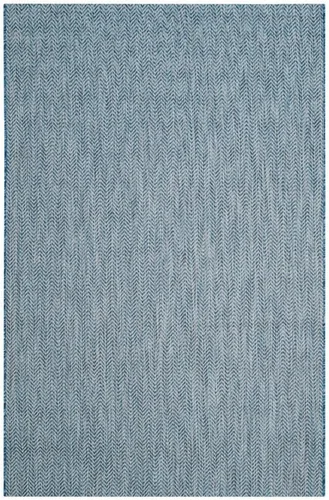 Vista 42 de Safavieh Colección Courtyard CY8022 Alfombra, 2 pies x 3 pulgadas x 5 pies, aguamarina y gris, impermeable, fácil de limpiar, sin pelusa