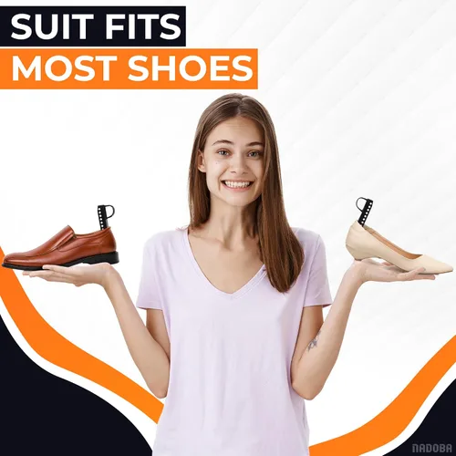 Vista 5 de NADOBA 5 pares de árboles de zapatos de plástico I árboles de zapatos de longitud ajustable para hombres I zapatos y botas árboles I hombres zapatos