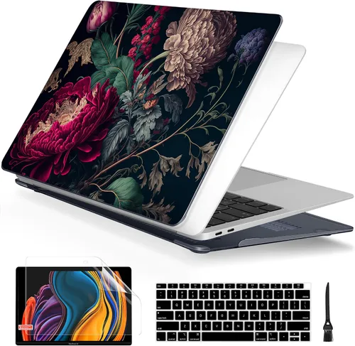 Vista 8 de Batianda Funda personalizable para MacBook Air M1 de 13 pulgadas modelo A2337 A2179 A1932 versión 2021 2020 2019, carcasa rígida pintada en 3D
