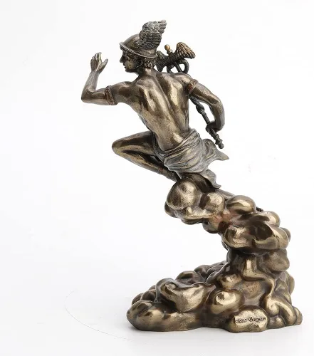 Vista 6 de Veronese Design Hermes - Dios griego de los viajes, la suerte y el comercio estatua