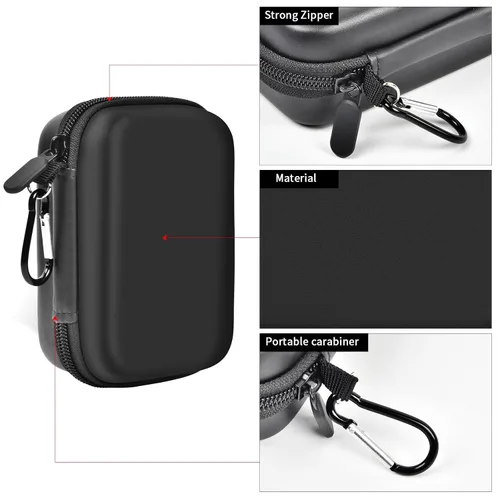 Vista 4 de Case Compatible with Miyoo Mini Plus Portable Game Console, Holder for Handheld Game Player and External TF Card 64G, with Mesh Pocket for Charging
