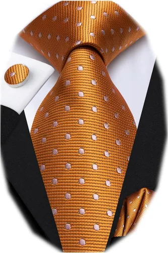Vista 6 de Dubulle Corbata tejida de cachemira para hombre y gemelos de pañuelo para hombre, conjunto de gemelos para boda formal y negocios