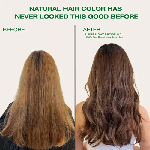 Vista 3 de Naturigin coloración permanente para cabello, marrón, (Light Chocolate Brown)