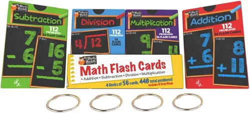Vista 11 de Tarjetas flash matemáticas de Regal Games para sumas y restas - 1er, 2do, 3er grado y más - Tarjetas flash matemáticas para niños
