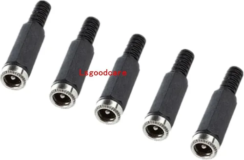 Vista 5 de Lsgoodcare 40 unids 5.5MM x 2.1MM macho hembra DC enchufe enchufe adaptador compatible para CCTV/audio/video