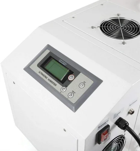 Vista 6 de Humidificador ultrasónico comercial industrial portátil continuo Cool Mist Maker Humidificador Humidistat Sensor remoto - Crecer habitación, jardín