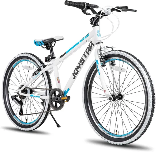 Vista 15 de JOYSTAR Lubbock 20 24 Inch Kids Bike for Boys & Girls Ages 7-12 Years Hardtail Mountain Bike for Kids with 1-Speed/7-Speed Drivetrain, White Wall