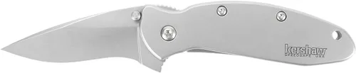 Vista 2 de Cuchillo de bolsillo Kershaw Scallion, negro y gris, hoja de 6,1 cm de acero inoxidable Drop Point, EDC con apertura asistida, doble bloqueo, hecho