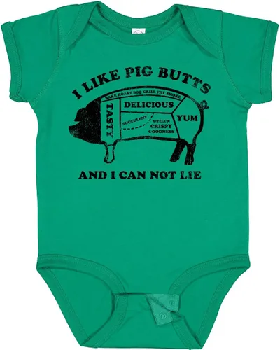Vista 17 de inktastic Body para bebé I Like Pig Butts Blanco