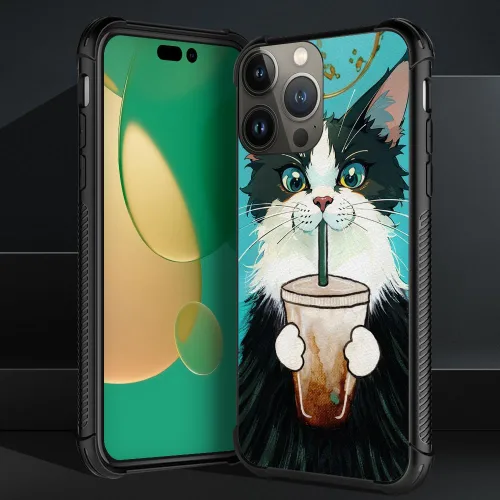 Vista 331 de Funda compatible con iPhone 15, diseño de elefantes africanos, diseño increíble a prueba de golpes, antiarañazos, carcasa trasera de policarbonato