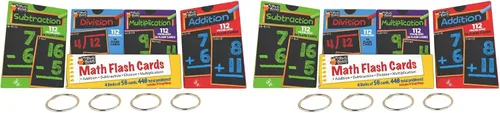 Vista 10 de Tarjetas flash matemáticas de Regal Games para sumas y restas - 1er, 2do, 3er grado y más - Tarjetas flash matemáticas para niños