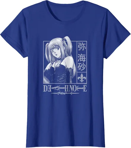 Vista 8 de Death Note Camiseta de anime Misa Kanji Frame Negro