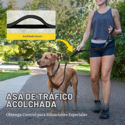 Vista 3 de Fida Correa de perro deslizante de 6 pies para perros grandes, correa