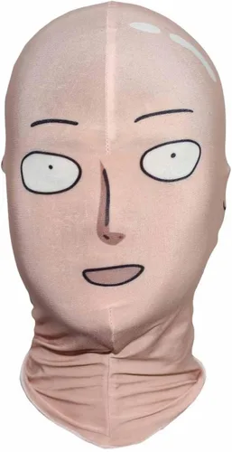 Vista 3 de Saitam - Disfraz de cosplay, overol para Halloween, carnaval, juego de rol para fanáticos mono + máscara B