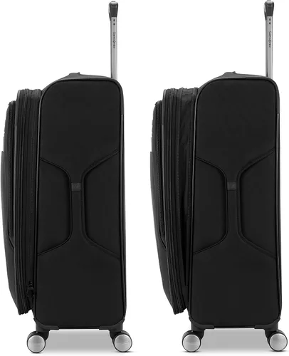 Vista 66 de Samsonite - Equipaje ligero y suave de la colección Ascella 3.0, con ruedas giratorias, Negro